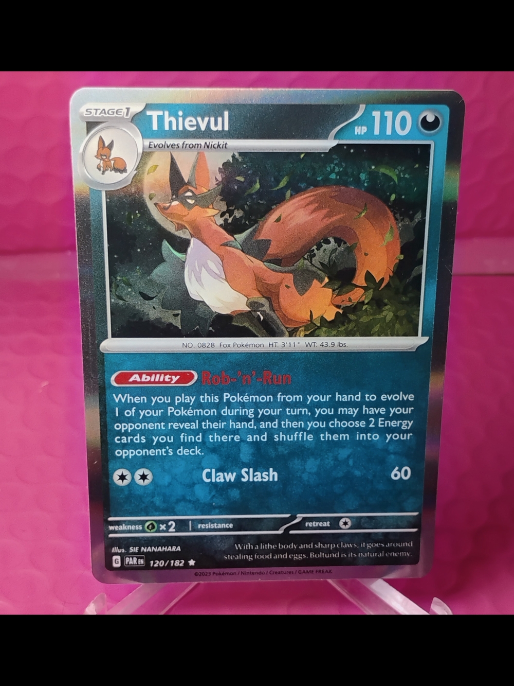Thievul Pokémon Holo Card - Blue Art 💟‼️ Bundle Make Offers 💟‼️🫴 HOLO